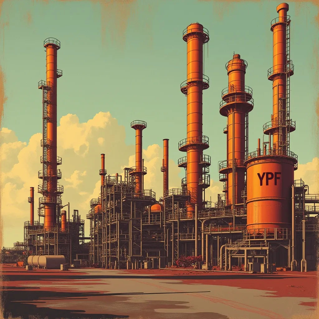 Refinería YPF moderna